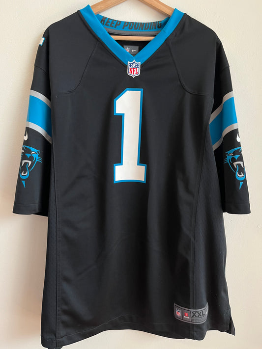 2012 Carolina Panthers Cam Newton Home Nike Jersey (XXL)