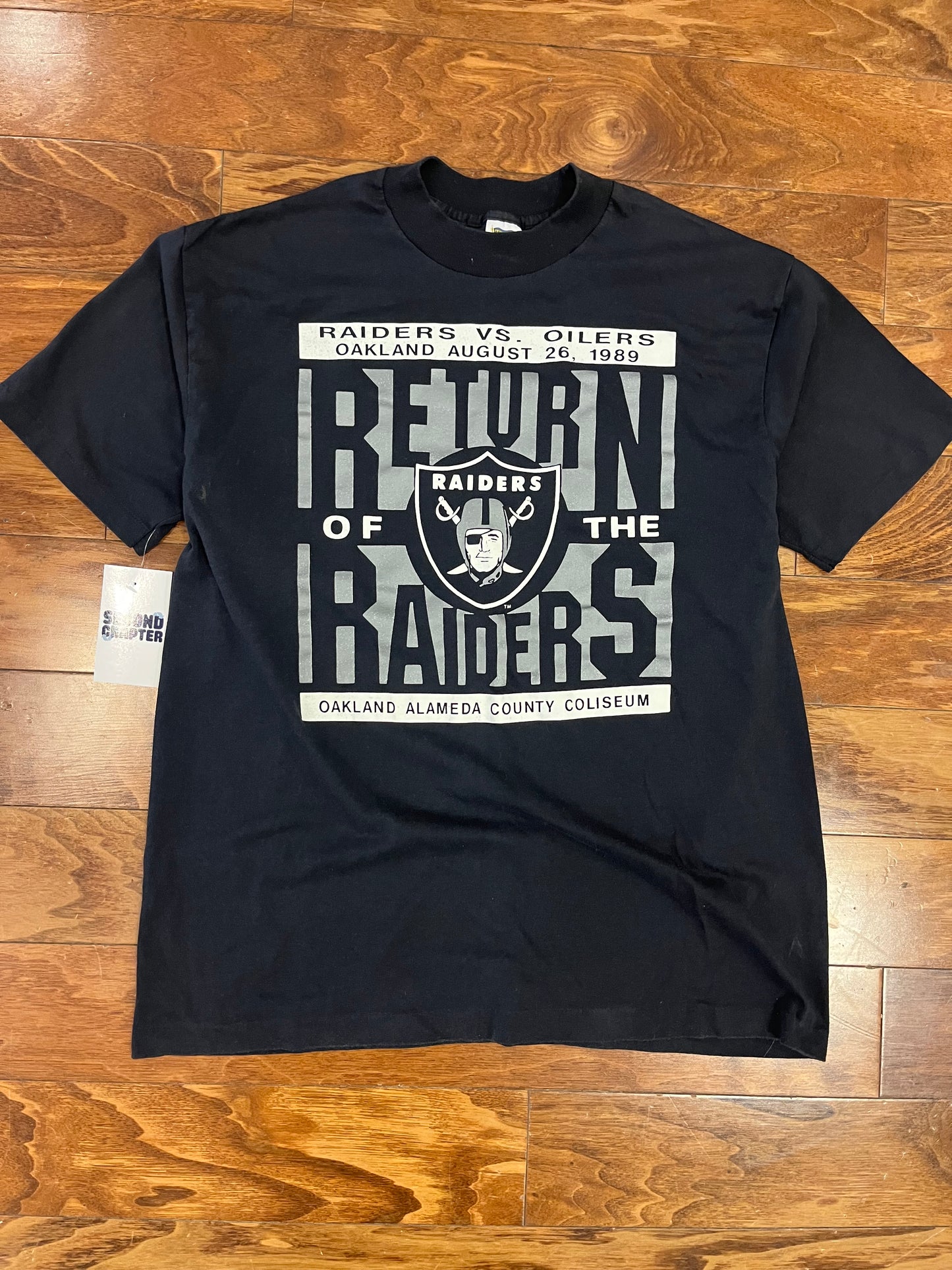 1989 Oakland Raiders "Return of the Raiders" NFL Tee (L)