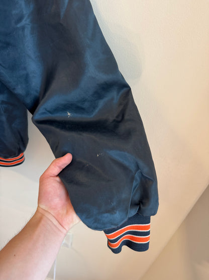 90s Chicago Bears Stained Vintage Satin Jacket (L)