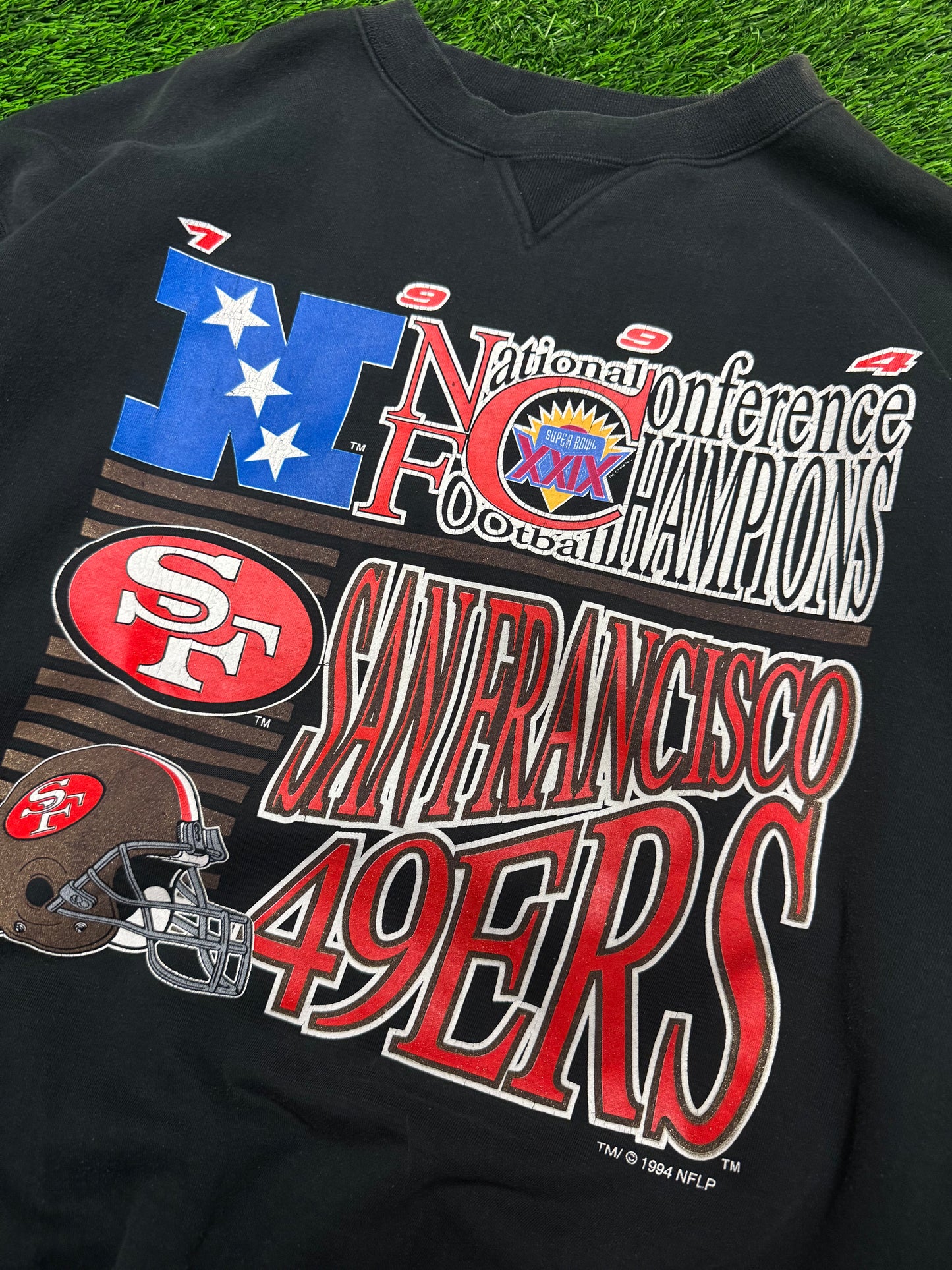 1994 San Francisco 49ers Vintage NFC Champs Crewneck (XL)