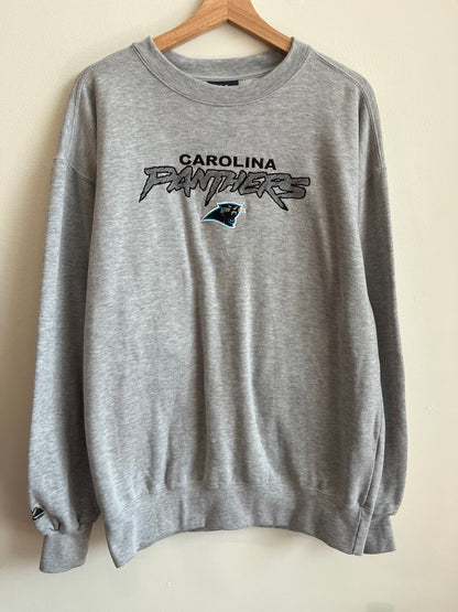 90s Carolina Panthers Majestic Cat Stratch Crewneck (L)