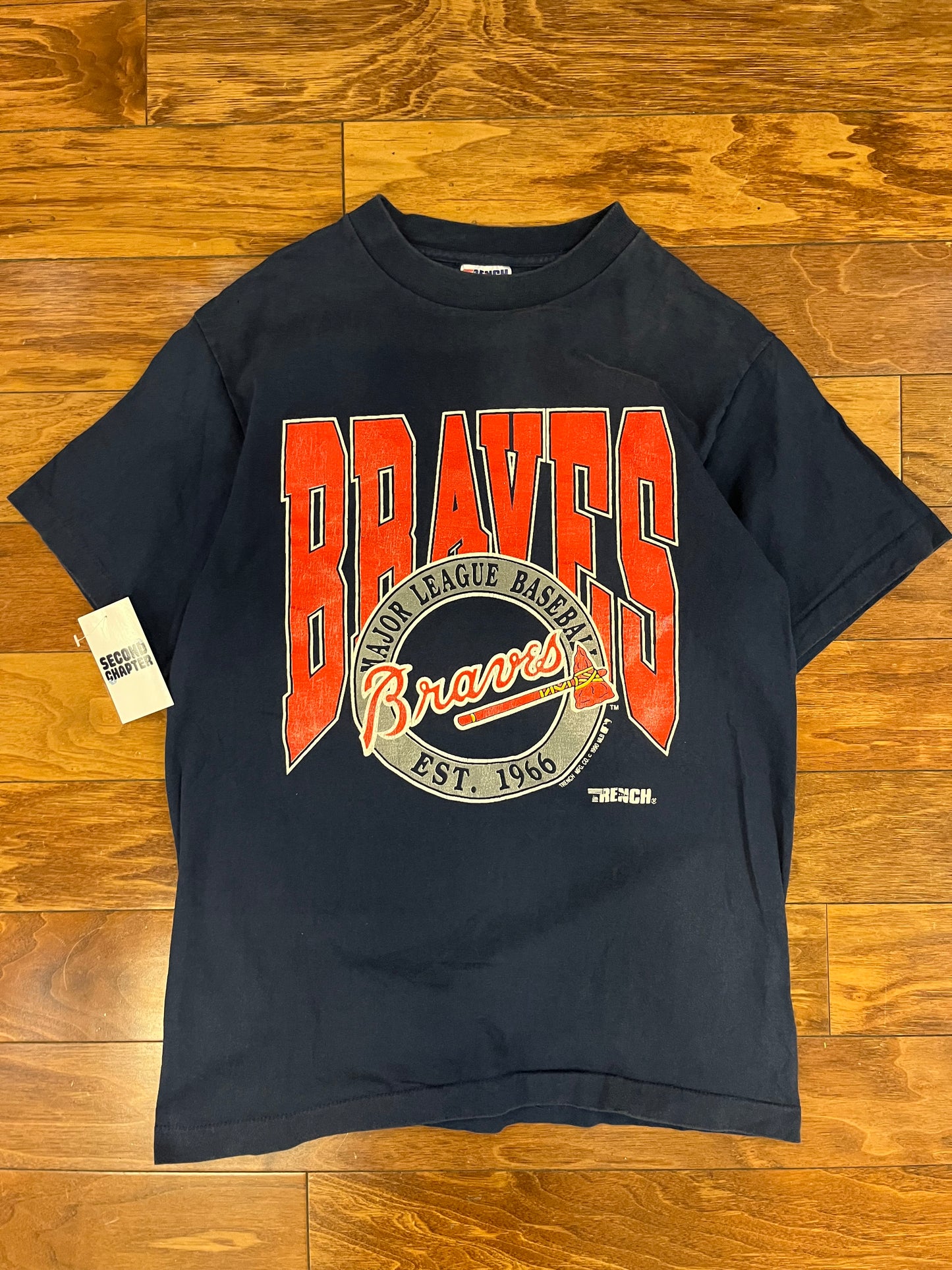 1990 Atlanta Braves Vintage MLB Trench Tee (L)