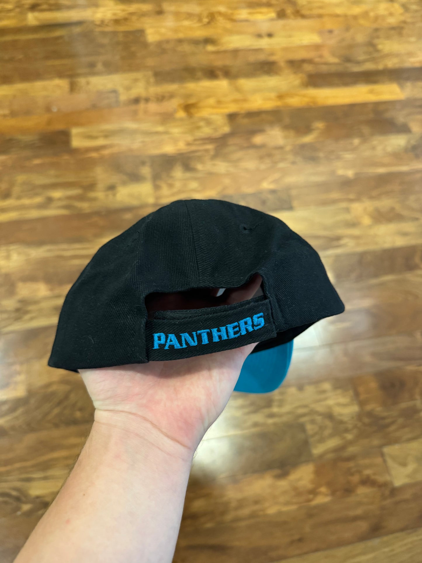 00s Carolina Panthers NFL Velcro Strap Logo Hat (OS)