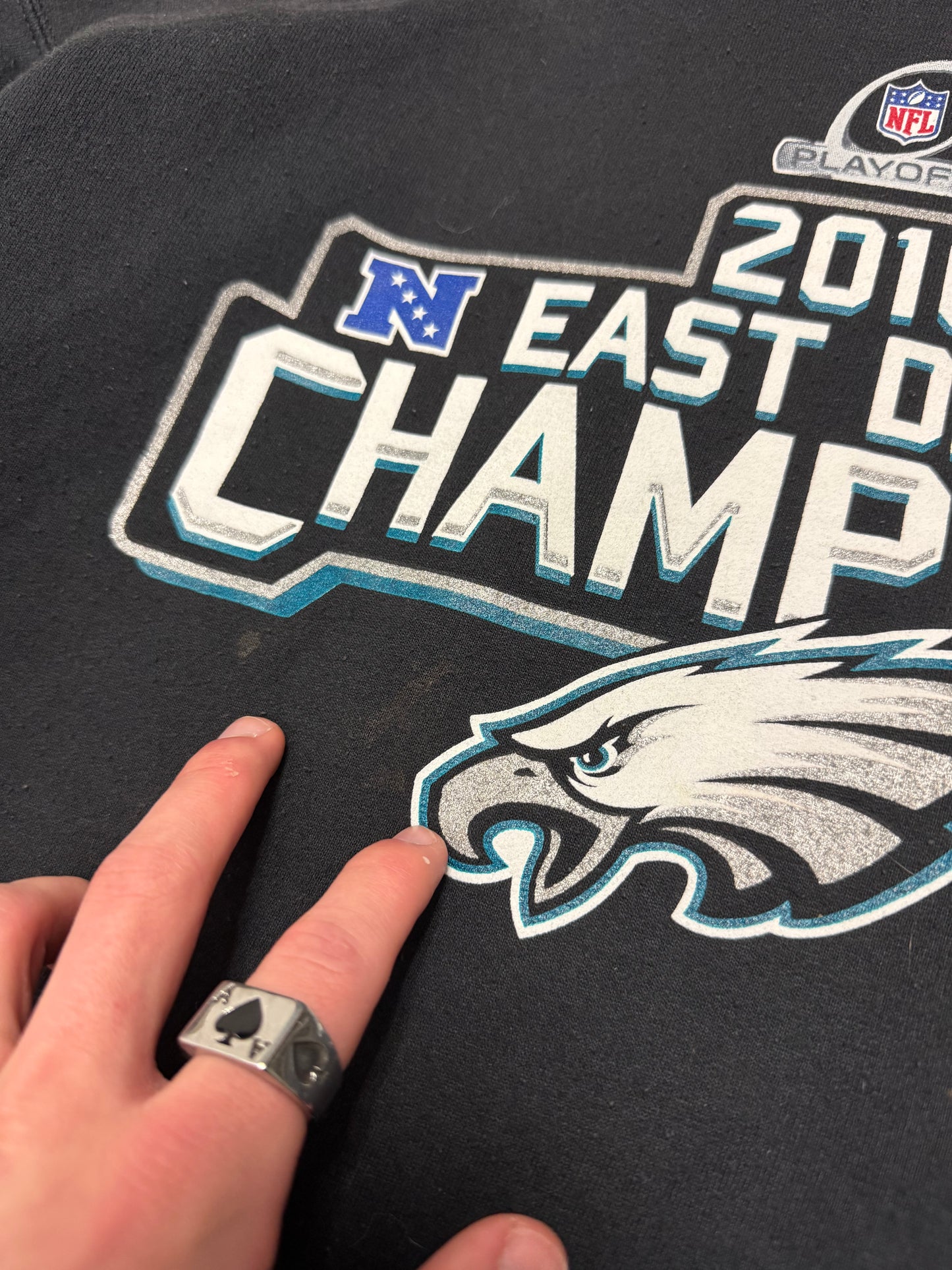 2010 Philadelphia Eagles East Division Playoffs Hoodie (L)