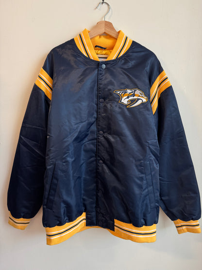 00s Nashville Predators Starter Satin Jacket (XXL)