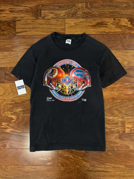 1992 Bills v Redskins Black Tee (M)