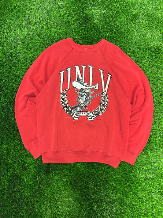 1990 University Of Nevada Las Vegas (UNLV) Mascot Vintage Graphic Crewneck (XL)