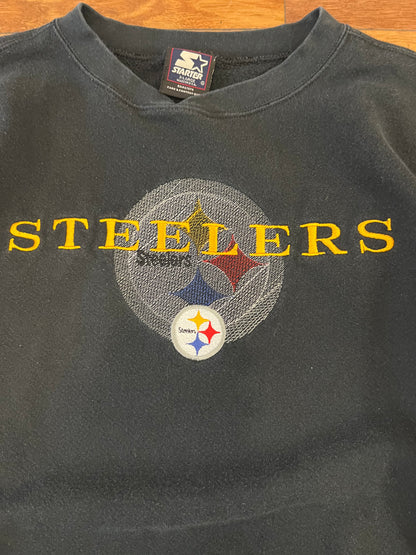 90s Pittsburgh Steelers Starter Embroidered Crewneck (XL)