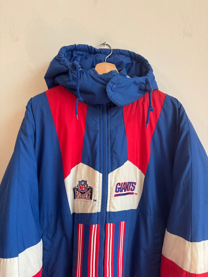 90s New York Giants Pro Player Reversible Puffer Jacket (M)
