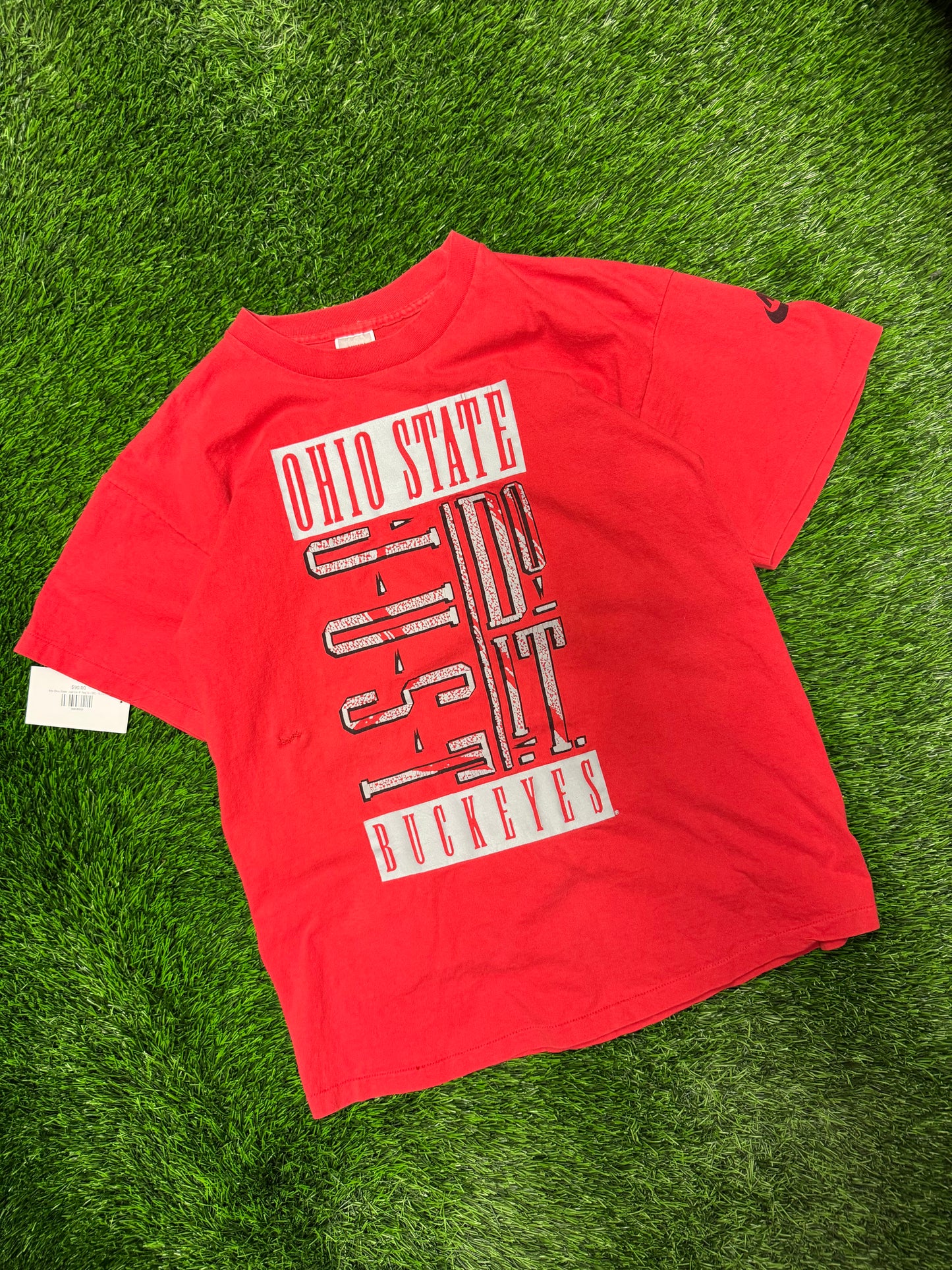 90s Ohio State University (OSU) Vintage Nike "Just Do it" Tee (L)
