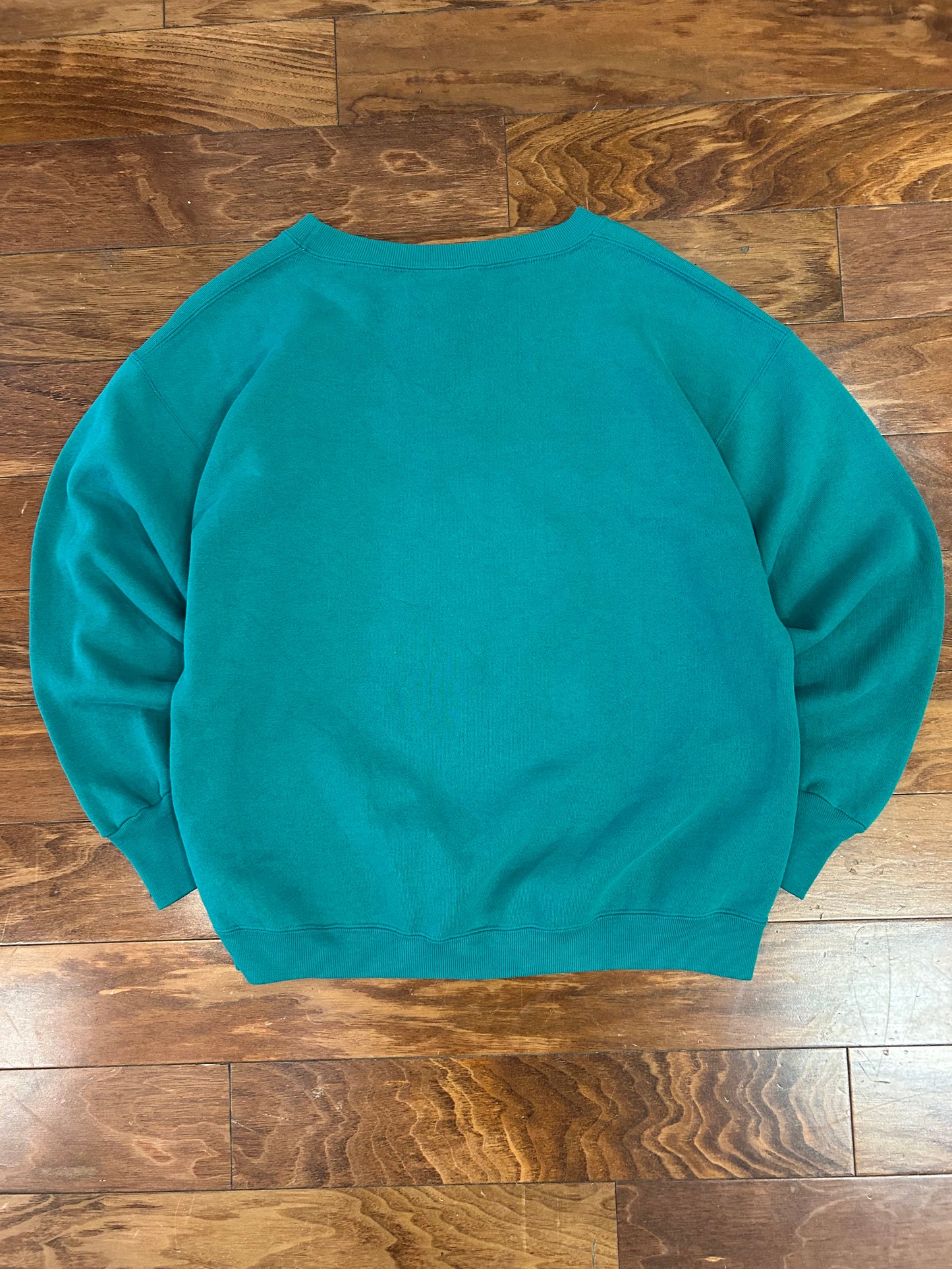 90s Universite De Paris Sabonne Dark Teal Crewneck (L)
