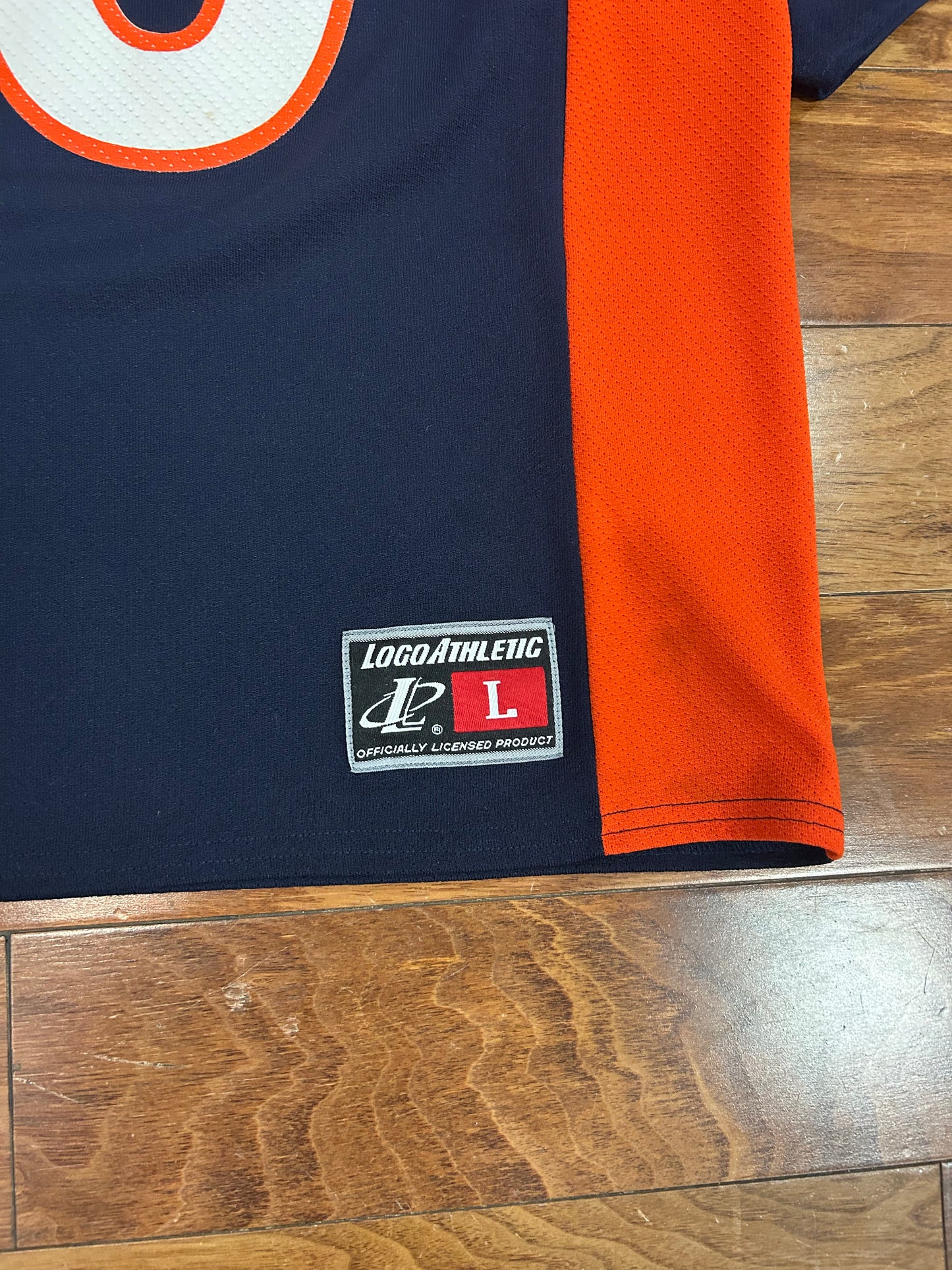 90s Denver Broncos Terrell Davis Logo Athletic Jersey (L)