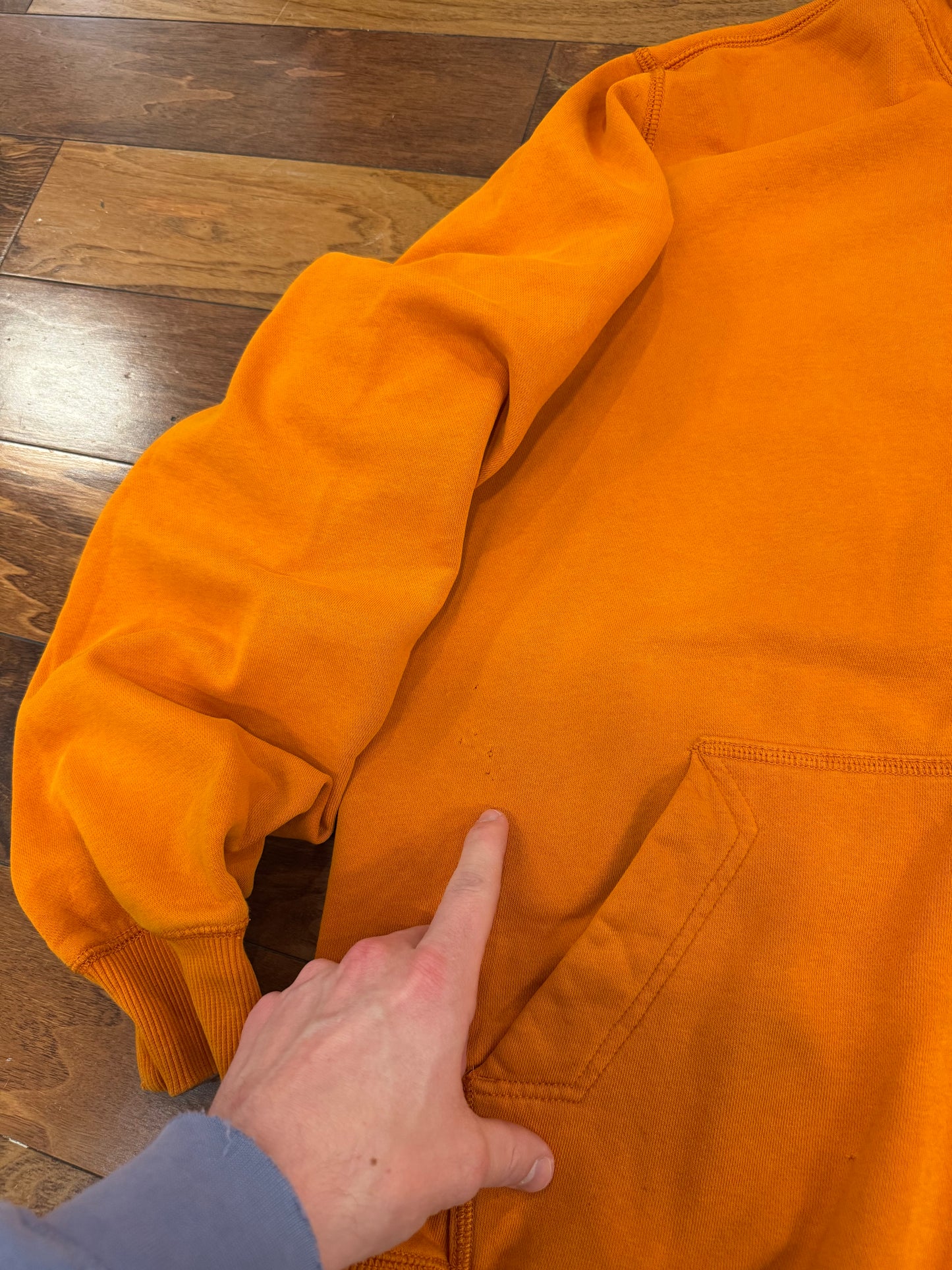 Y2K Nike Essential Orange Full Zip Hoodie (L)