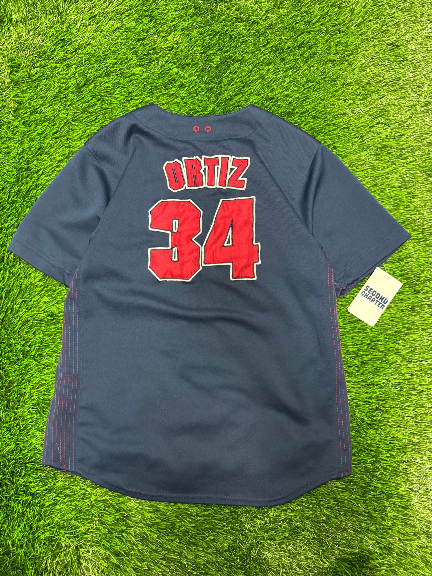 00s Boston Red Sox David Ortiz Youth Baseball Jersey (Youth L)