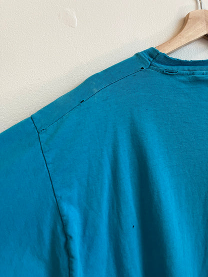 90s Charlotte Hornets Faded & Distressed Tee (XL)