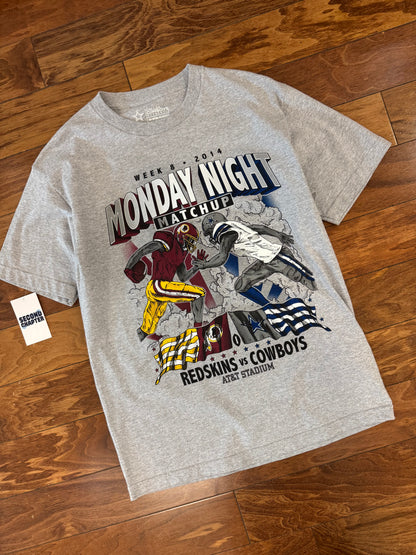 2014 Washington Redskins vs Dallas Cowboys Monday Night Matchup Tee (M)