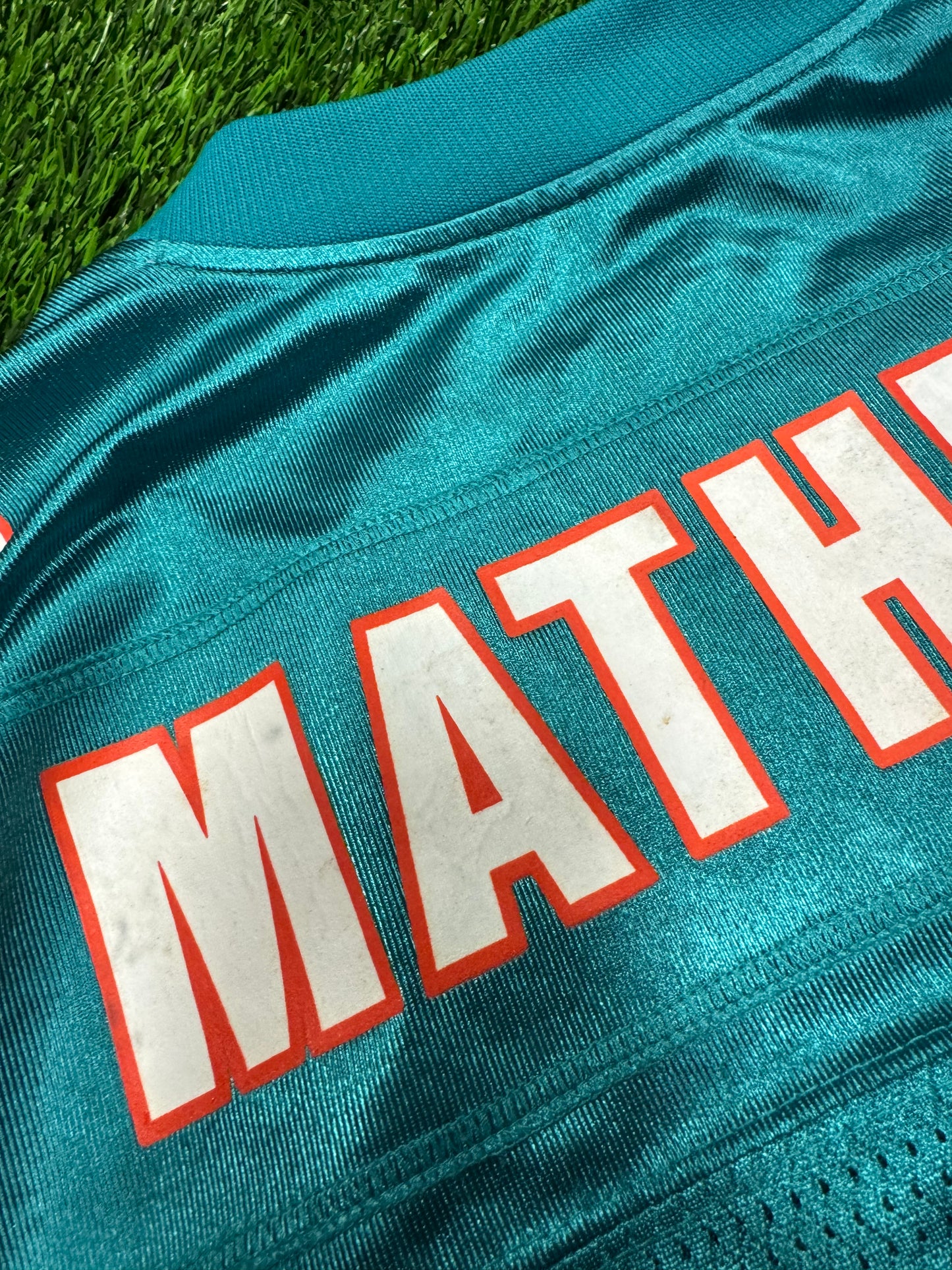 00s Miami Dolphins Bob Matheson #53 Vintage NFL Reebok Jersey (L)