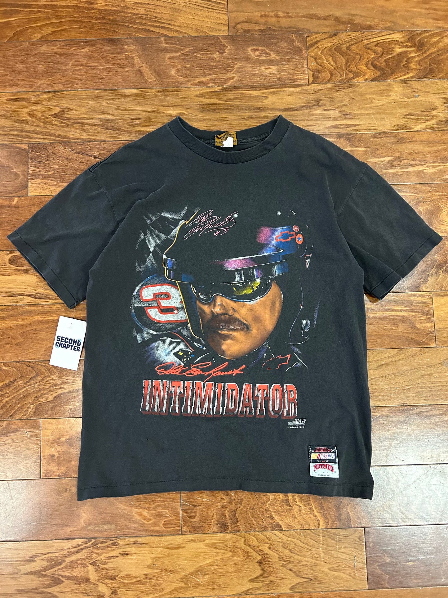 90s Dale Earnhardt Big Face Nutmeg Tee (L)