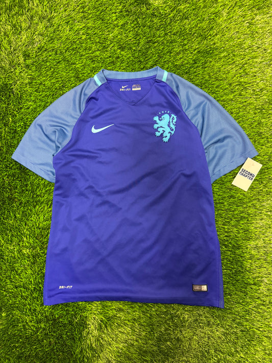 Netherlands KNVB National Team Nike Away Soccer Jersey 2016 Kit (L)