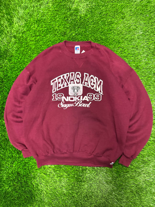 1999 Texas A&M University Nokia Sugar Bowl Vintage Crewneck (XXL)