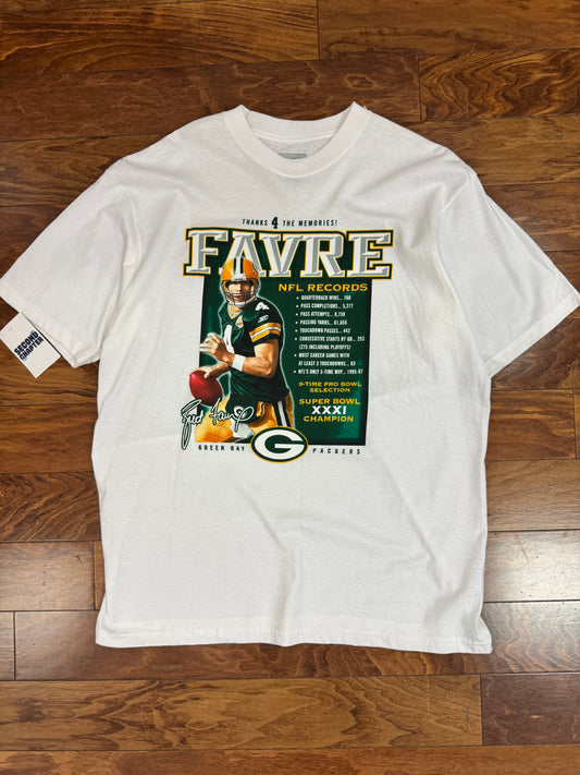 Green Bay Packers Brett Favre Tribute Reebok Tee (L)