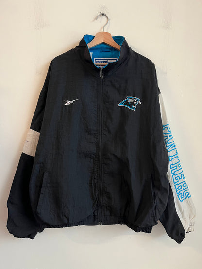 90s Carolina Panthers Reebok Pro Line Full Zip Windbreaker (XL)