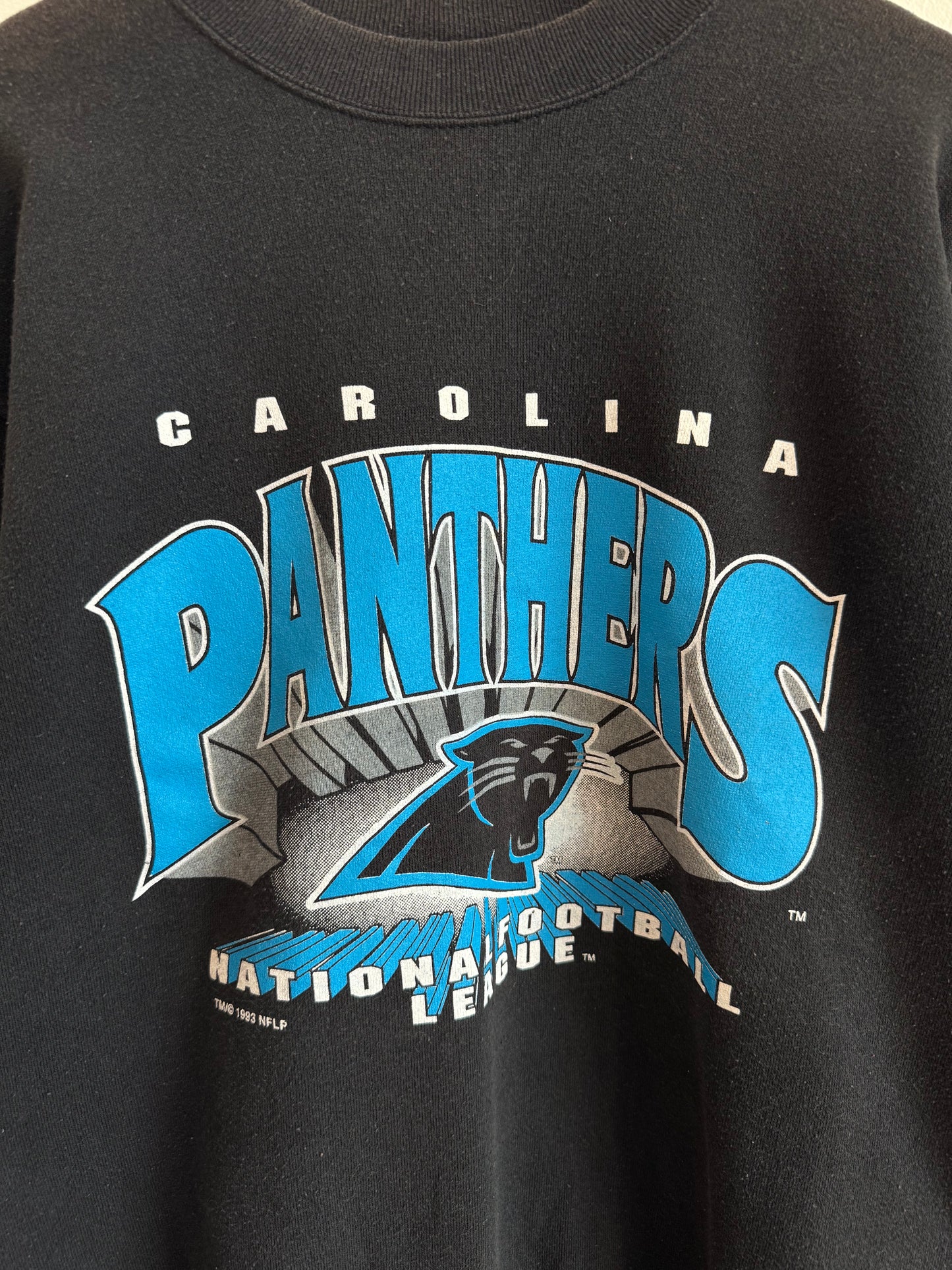 1993 Carolina Panthers Spectator Sportswear Spell Out Crewneck (M)
