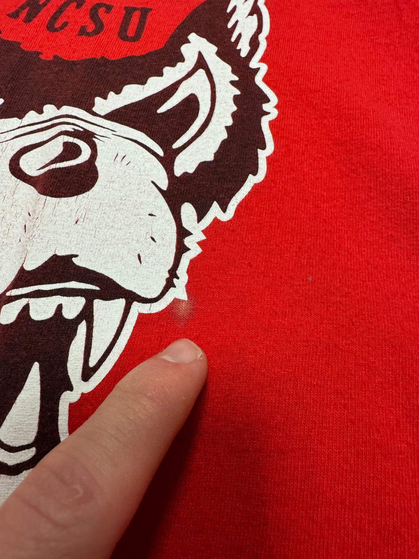 00s NC State University (NCSU) Gildan Mascot Tee (L)