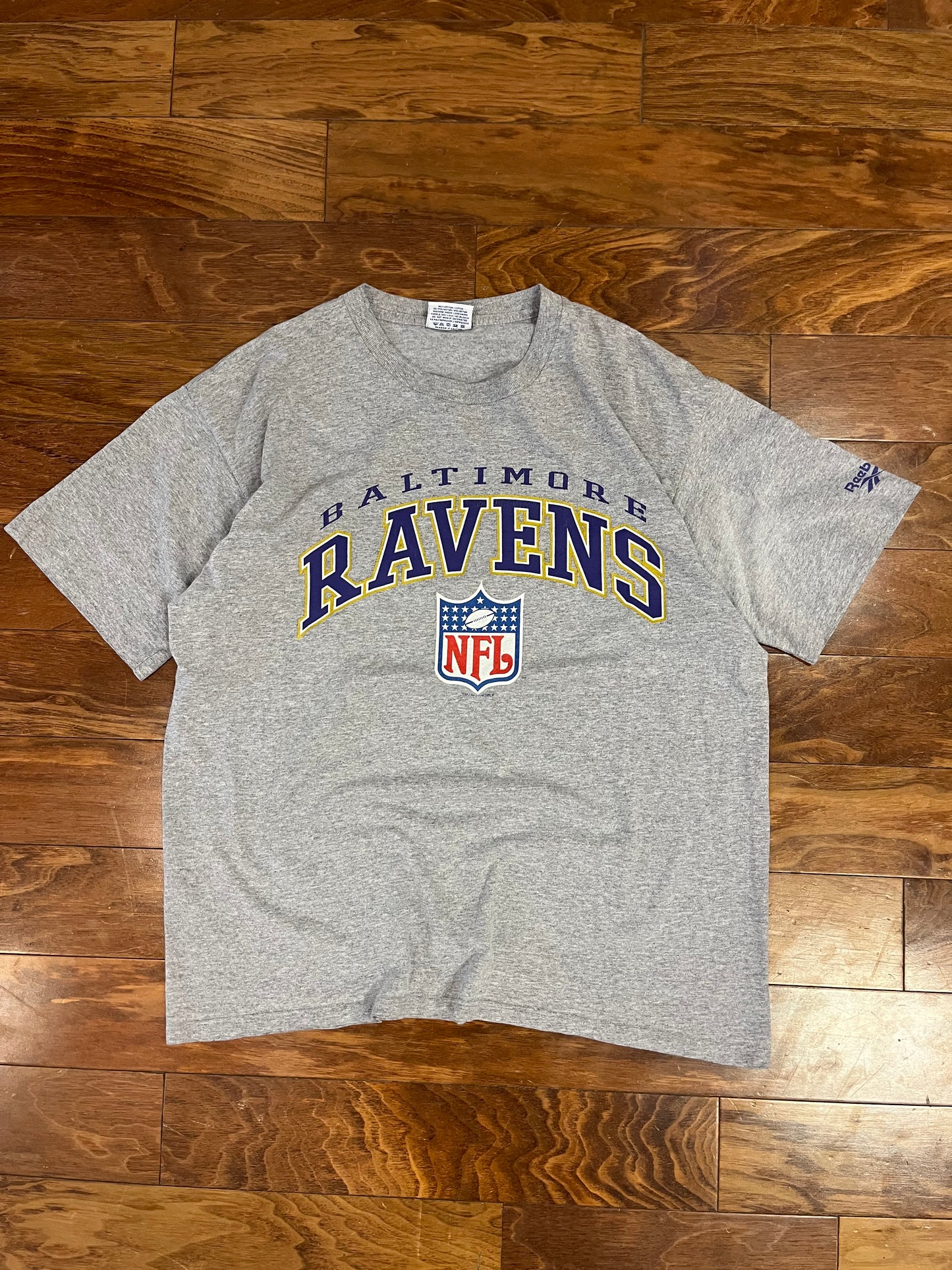 1996 Baltimore Ravens Grey Reebok Tee (L)
