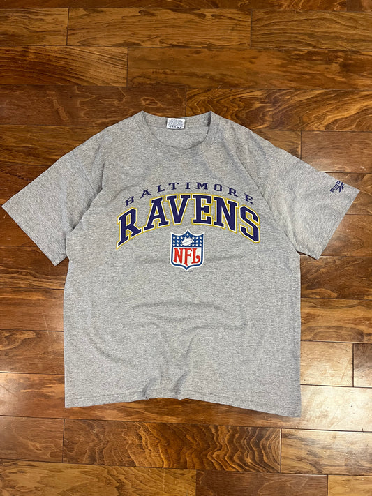 1996 Baltimore Ravens Grey Reebok Tee (L)