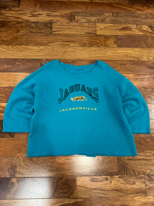 90s Jacksonville Jaguars Cut Off Crewneck (L)