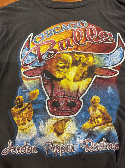 1997 Chicago Bulls "Going For Numbers" Rap Tee (XL)