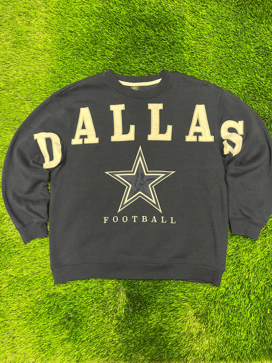 Dallas Cowboys Modern Spell Out Crewneck (L)