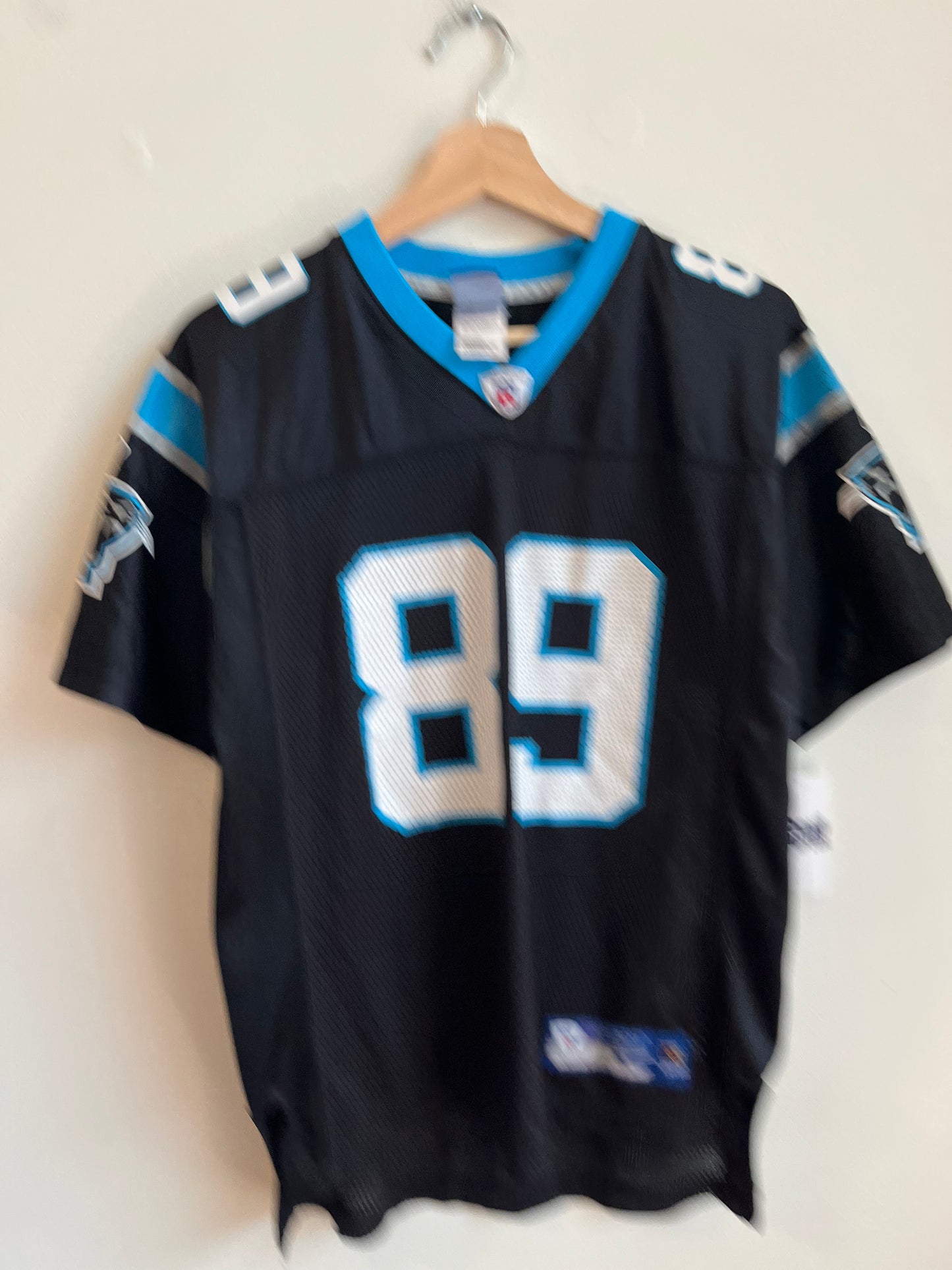 00s Carolina Panthers Steve Smith Reebok Jersey (Youth L)