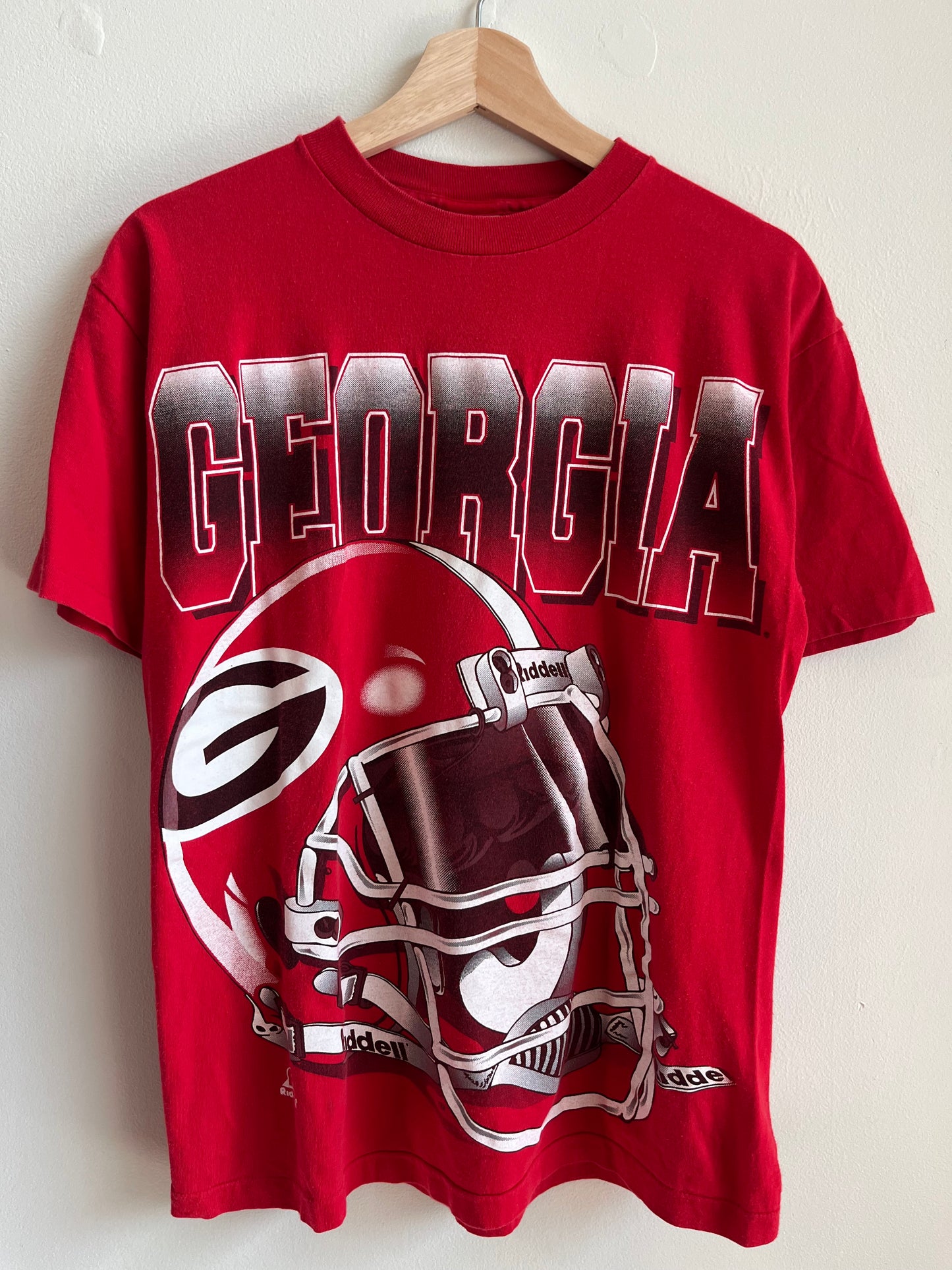 90s Georgia Bulldogs Riddell Helmet Tee (M)