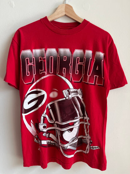 90s Georgia Bulldogs Riddell Helmet Tee (M)