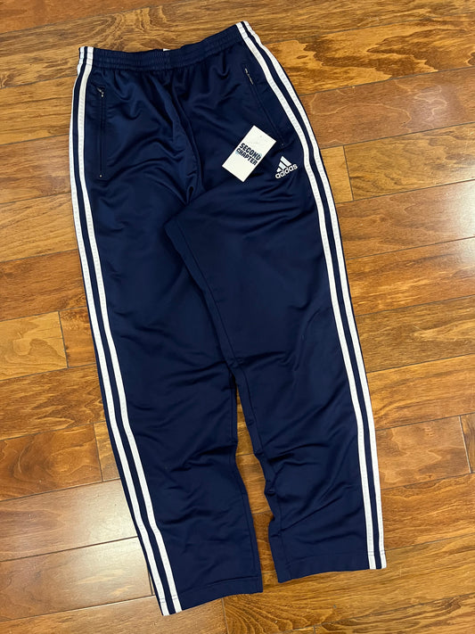 90s Adidas Navy Breakaway Sweat Pants (S)