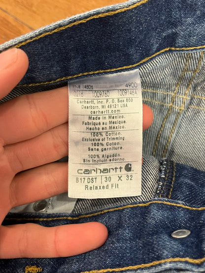 2016 Carhartt Dark Wash Jean Shorts (30)