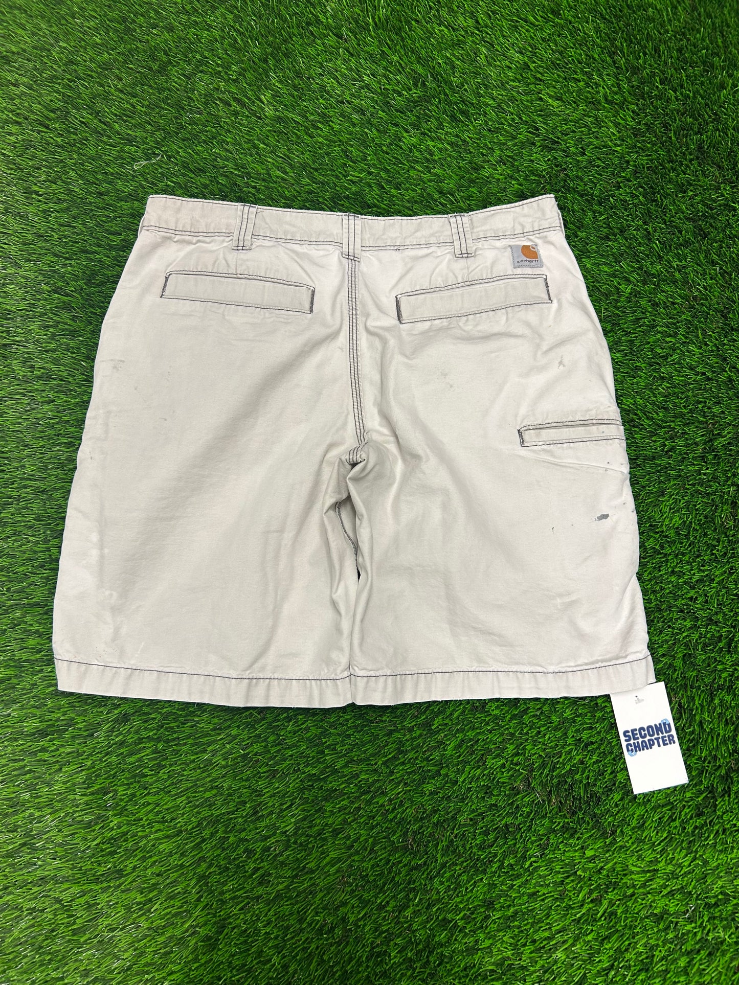 00s Carhartt White Paint Workwear Shorts (34)