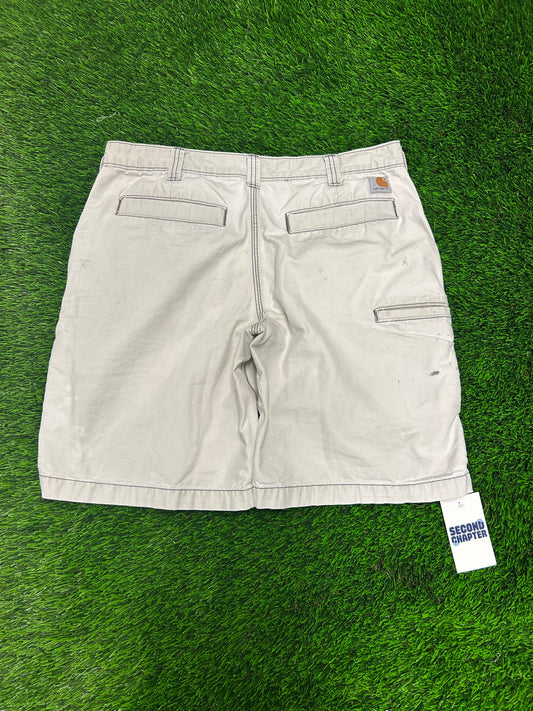 00s Carhartt White Paint Workwear Shorts (34)