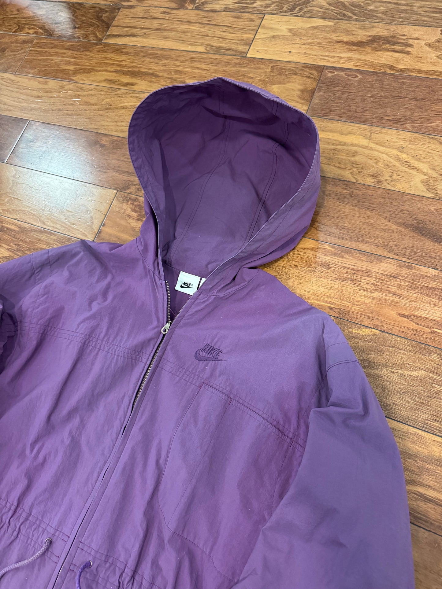 90s Nike Purple Parka Vintage Faded Jacket (S)