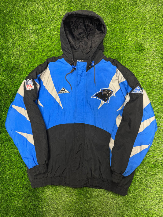 90s Carolina Panthers Apex Shark Tooth Puffer Jacket (XL)