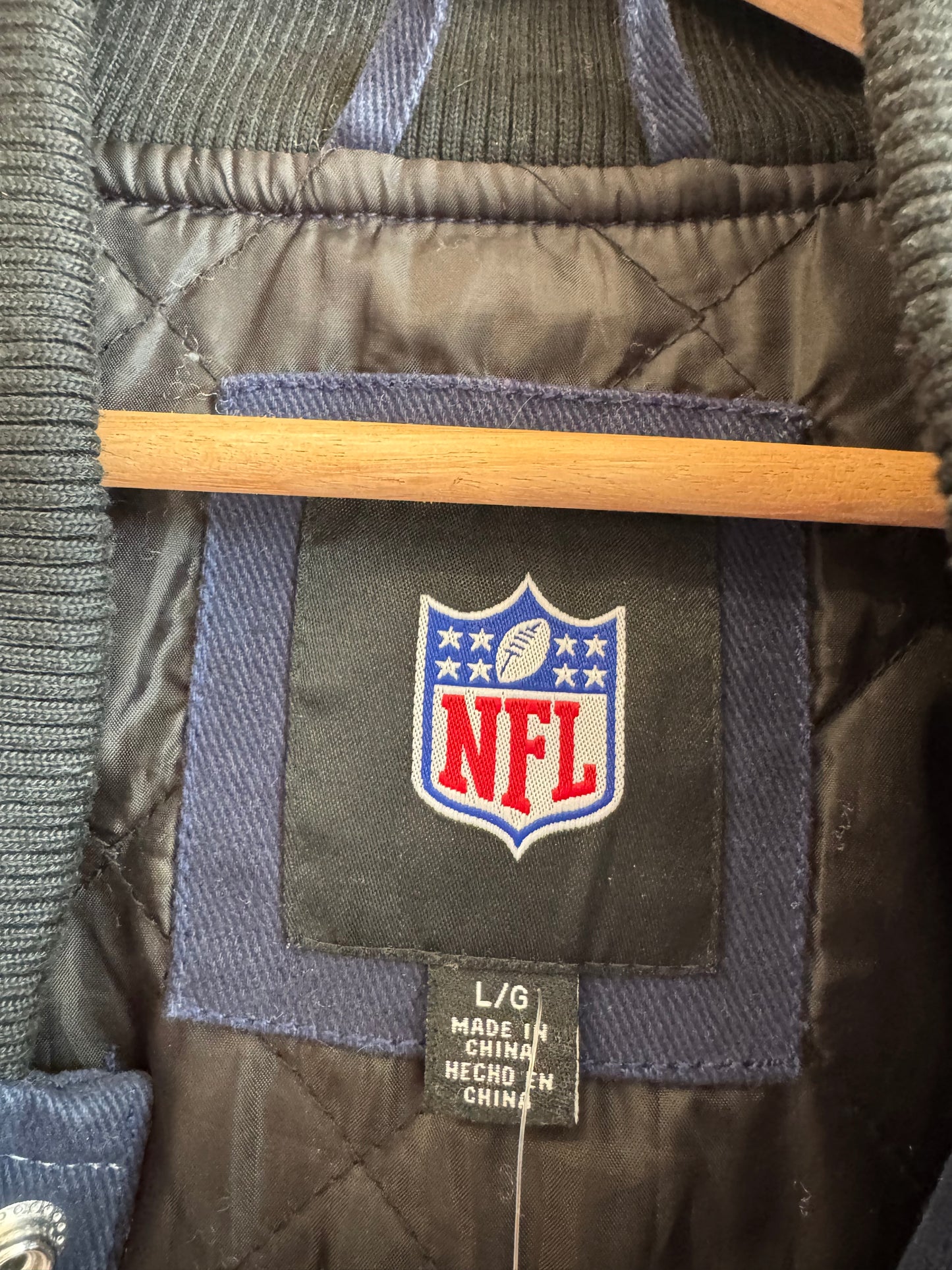 2010s New England Patriots Racing NFL GIII Racing Jacket (XL)