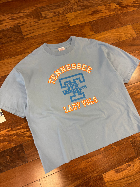 90s Tennessee Lady Vols Vintage Champion Cropped Tee (XL)