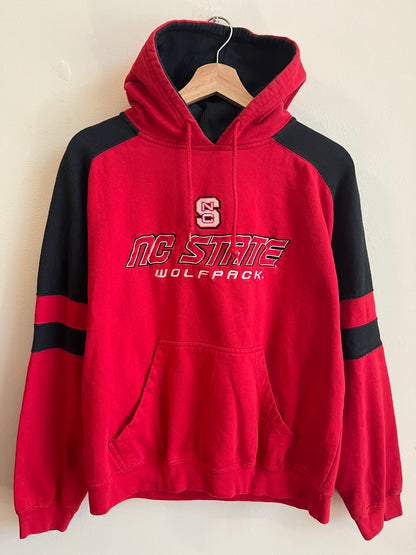 00s NC State (NCSU) NCAA Embroidered Hoodie (M)