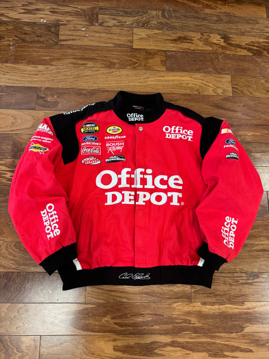00s Carl Edwards Office Depot Racing Nascar Jacket (XXL)