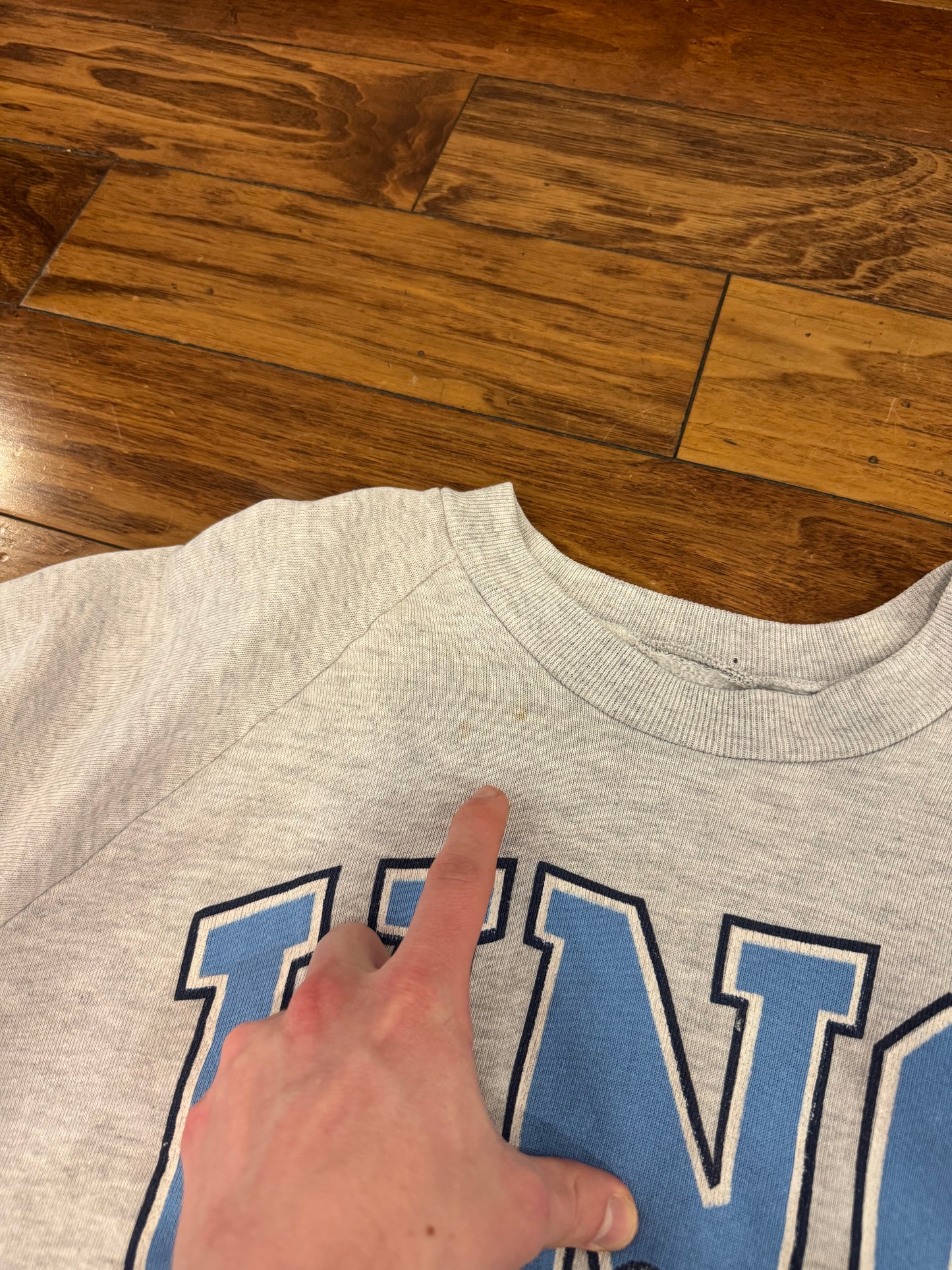 1985 University of North Carolina (UNC) Big Logo Mascot Vintage Crewneck (M)