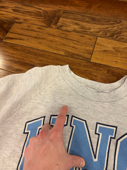 1985 University of North Carolina (UNC) Big Logo Mascot Vintage Crewneck (M)