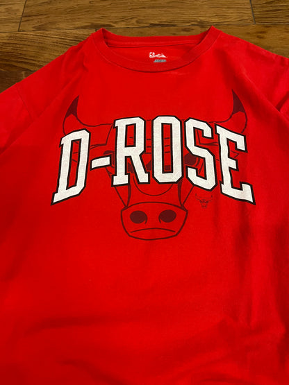 00s Chicago Bulls Derrick Rose "D-Rose" Vintage NBA Tee (L)