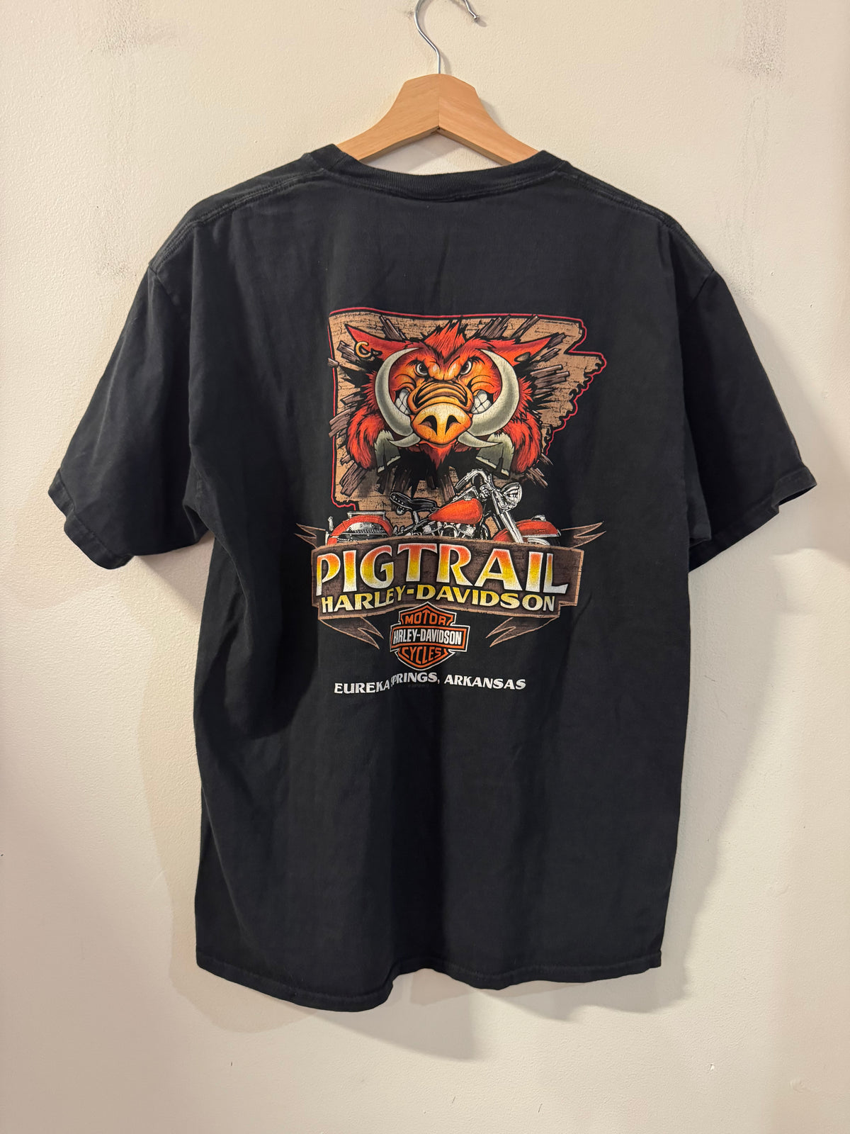 2012 Harley Davidson Screamin Eagle Pig Trail Flames Tee (L)